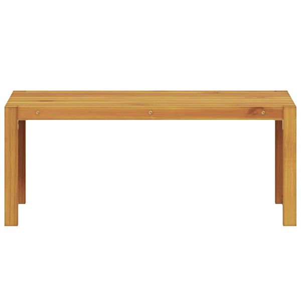 vidaXL Bekkur Ol&iacute;u n&aacute;tt&uacute;rulegt 110 x 30 x 45 cm Solid teak vi&eth;ur