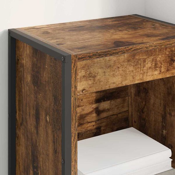 vidaXL B&oacute;kask&aacute;pur Reyk&eth;ar&ouml;kur 80 x 30 x 155 cm Samsettur vi&eth;ur