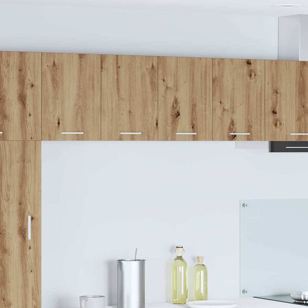 vidaXL Vegghengdur sk&aacute;pur 2 pcs Handverks eik og hv&iacute;t 60 x 31 x 40 cm