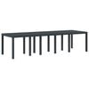 vidaXL Gar&eth;bor&eth; Antras&iacute;t 300 x 100 x 73 cm p&oacute;l&yacute;rattan