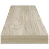 vidaXL Vegghilla Eik 120x23,5x3,8 cm MDF