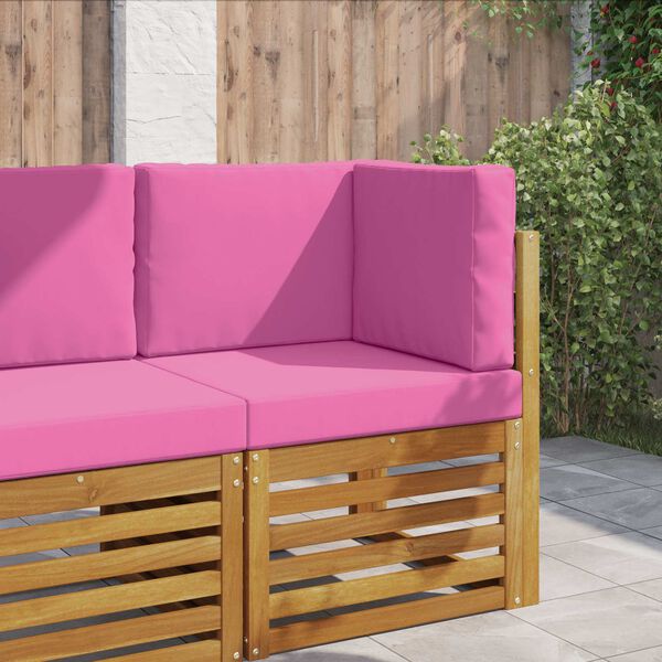 vidaXL Utandyriss&oacute;fap&uacute;&eth;i 3 pcs Bleikur P&oacute;l&yacute;ester