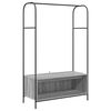 vidaXL Fatahilla me&eth; geymslu Gr&aacute;r 100 x 44 x 160 cm Samsettur vi&eth;ur