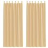 vidaXL Voile Gard&iacute;nur me&eth; lykkjum 2 stk Sandur 140x260 cm
