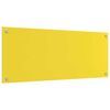 vidaXL Eldhús Backsplash 2 pcs Gulur 100 x 40 cm hertuð gler