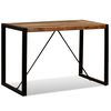 vidaXL Bor&eth;stofubor&eth; Gegnheill Endurunninn Vi&eth;ur 120 cm