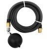 vidaXL Sogslanga me&eth; L&aacute;t&uacute;nstengjum Sv&ouml;rt 29 mm 20 m PVC