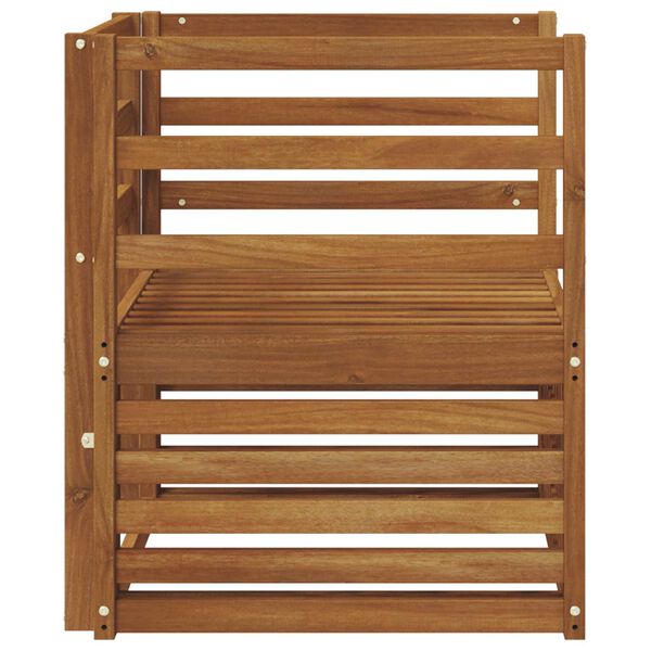 vidaXL &Uacute;ti s&oacute;fasett N&aacute;tt&uacute;rulegur 67 x 63 x 73 cm Hrein akas&iacute;utr&eacute;