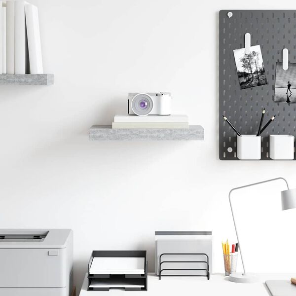 vidaXL Vegghilla Steypugr&aacute;ar 40x23x3,8 cm MDF