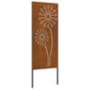 vidaXL Gar&eth;s b&uacute;na&eth; skj&aacute;r &Uacute;tskur&eth;ur Rusty 50 x 140 cm Ve&eth;ra&eth; st&aacute;l