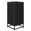 vidaXL Vi&eth;beinteyfla Svartur Eik 35.5 x 35 x 76 sm