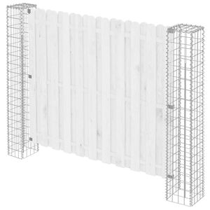 vidaXL Gir&eth;ingarp&oacute;stur 2 pcs Silfur 20 x 20 x 190 cm metal