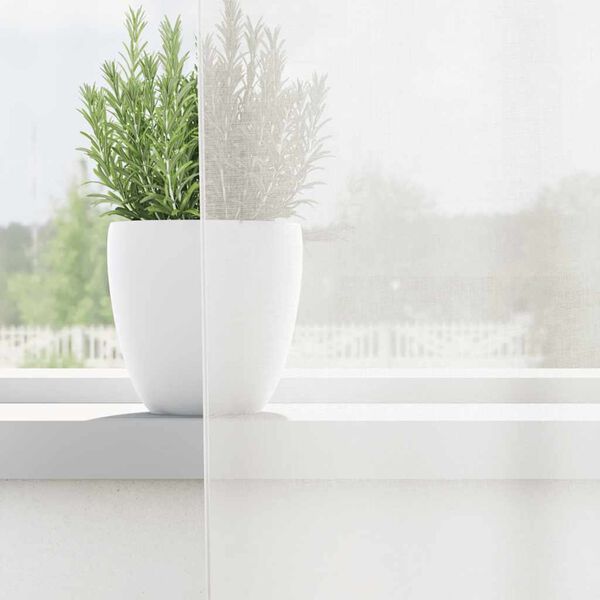 vidaXL Voile Gard&iacute;nur me&eth; lykkjum 2 stk Hv&iacute;tar 140x175 cm