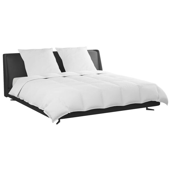 vidaXL R&uacute;mfatasett me&eth; kodda 3 pcs Hv&iacute;tt D&uacute;nfja&eth;rir