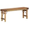 vidaXL Bekkur N&aacute;tt&uacute;rulegur 110 x 35 x 46 cm Endurheimt gamalt tr&eacute;