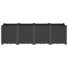 vidaXL Garðker Svart 160x40x53 cm PP