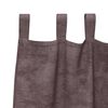 vidaXL Flauels skaut me&eth; gluggatj&ouml;ldum 2 pcs Br&uacute;nn 225 x 140 cm Flauel