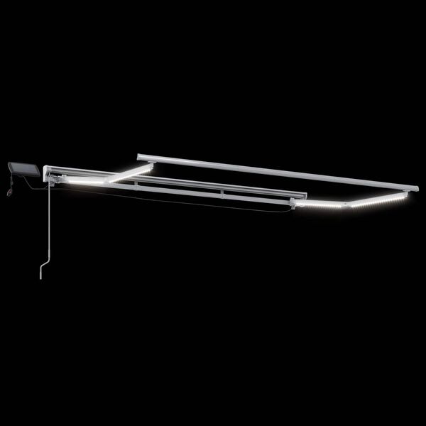 vidaXL Handvirk mark&iacute;sust&ouml;ng me&eth; LED Bl&aacute;r og hv&iacute;tur 2,5 x 2 m