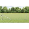 vidaXL Gir&eth;ing me&eth; st&ouml;ngum Silfur 0.4 x 10 m PVC-bori&eth; st&aacute;l