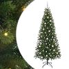 vidaXL Gervi j&oacute;latr&eacute; me&eth; 300 LED me&eth; standi Gr&aelig;nn 210 cm PE og PVC