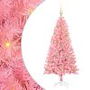vidaXL J&oacute;latr&eacute; me&eth; 150 LED me&eth; standi Bleikur 150 cm PVC