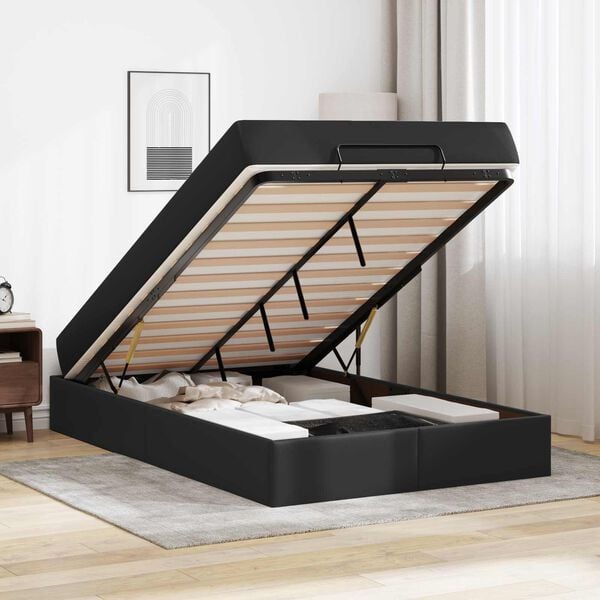 vidaXL R&uacute;mgrind me&eth; d&yacute;nu me&eth; d&yacute;nu 2 pcs Svartur PVC