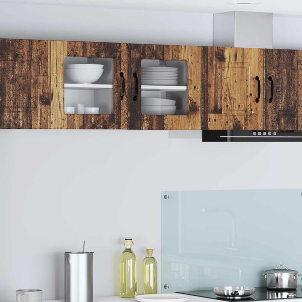 vidaXL Eldh&uacute;s sk&aacute;pur Gamalt timbur 40 x 31 x 40 cm Samsettur vi&eth;ur