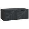 vidaXL Veggfestur sj&oacute;nvarpssk&aacute;pur Vegghengt Svartur 78,5 x 41 x 30 cm