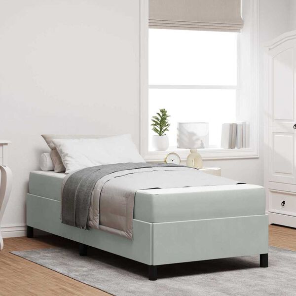 vidaXL Ramsv&iacute;k me&eth; d&yacute;nu Lj&oacute;sgr&aacute;r 100 x 200 cm d&uacute;kur