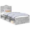 vidaXL Ramsv&iacute;k Steinsteypa gr&aacute; 75 x 190 cm Solid furuhikk