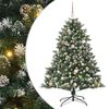 vidaXL Gervi j&oacute;latr&eacute; me&eth; 150 LED Gr&aelig;nn 150 cm PVC, plast og st&aacute;l