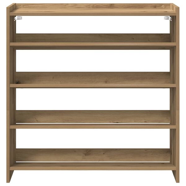 vidaXL Sk&oacute;grind Artisan Eik 80x25x81 cm Hanna&eth;ur vi&eth;ur