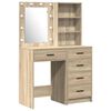 vidaXL F&ouml;tubor&eth; me&eth; hillu 2 pcs Br&uacute;nn 50 x 41 x 135 cm Samsettur vi&eth;ur