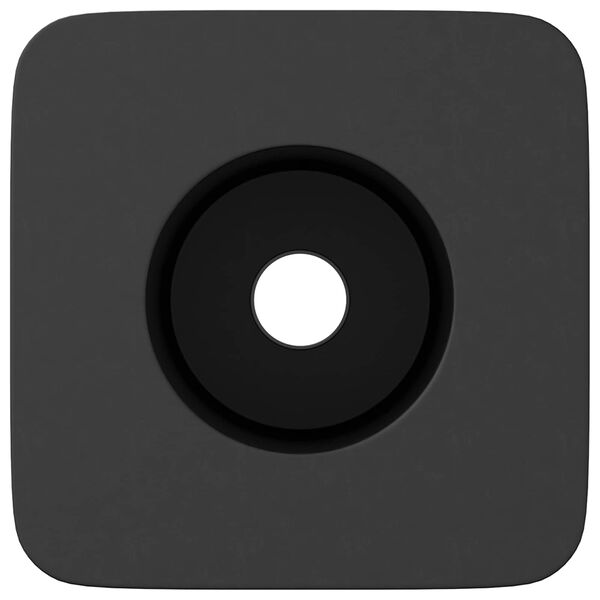 vidaXL Sk&aacute;pahaldari 12 pcs Svartur 15 x 15 x 15mm PP Kop&oacute;l&yacute;mer