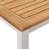 vidaXL Garður borðsett 5 pcs Brúnn Solid teak viður