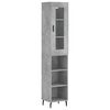 vidaXL H&aacute;r Sk&aacute;pur Steypugr&aacute;r 34,5x34x180 cm Samsettur Vi&eth;ur