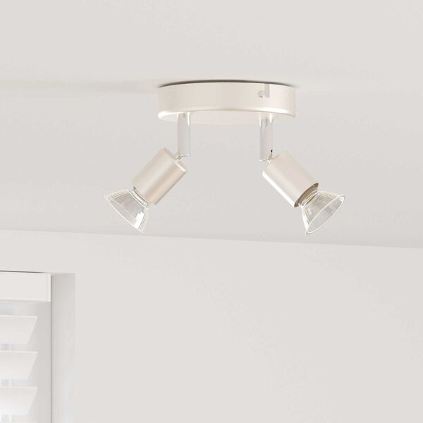 vidaXL Loftskastari Burstað Nikkel 12 x 8 cm Stál