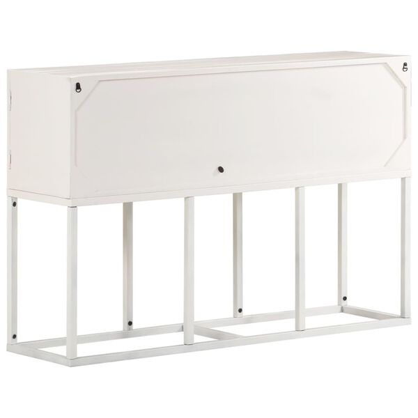 vidaXL Skenkur 115x30x76 cm Gegnheill Mangóviður