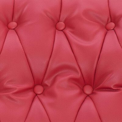 282176 vidaXL Massage Recliner Chair Red Faux Leather