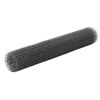 vidaXL Gir&eth;ingarnet PVC H&uacute;&eth;a&eth; St&aacute;l 10x1 m Gr&aacute;tt