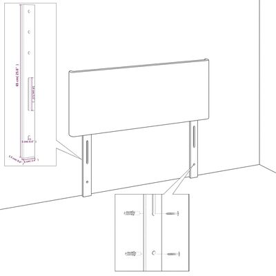 vidaXL Rúmgrind með Höfuðgafli Svört 160x200 cm Efnisáklæði