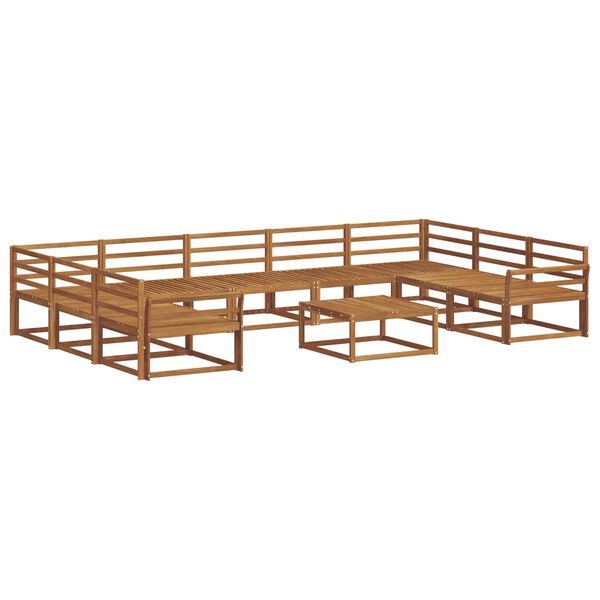 vidaXL &Uacute;ti s&oacute;fasett 10 pcs N&aacute;tt&uacute;rulegur Hrein akas&iacute;utr&eacute;