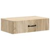 vidaXL Veggfestu hli&eth;artafla Sonoma eikarlitur 59 x 34,5 x 17 cm