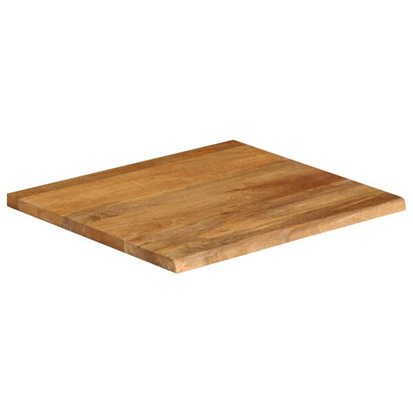 vidaXL Borðplata með Náttúrulegum Brúnum 80x80x2,5 cm Mangóviður