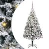 vidaXL Gervi j&oacute;latr&eacute; me&eth; 300 LED Hv&iacute;tt 180 cm PVC, st&aacute;l og plast