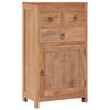 vidaXL Skenkur 50x30x90 cm Gegnheill Tekkvi&eth;ur