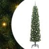 vidaXL Gervi j&oacute;latr&eacute; me&eth; 300 LED Gr&aelig;nn 240 cm PVC, st&aacute;l og plast