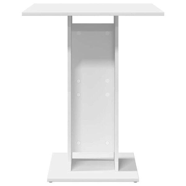 vidaXL Bistróborð Hvítt 60x60x75 cm Samsettur Viður