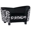 vidaXL Hundas&oacute;fi Svartur 68x38x38 cm Flos