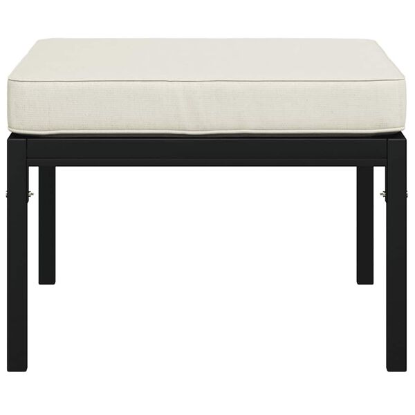 vidaXL Fótskemlar í Garðinn með Sandpúðum 2 stk 60x60x35 cm Stál